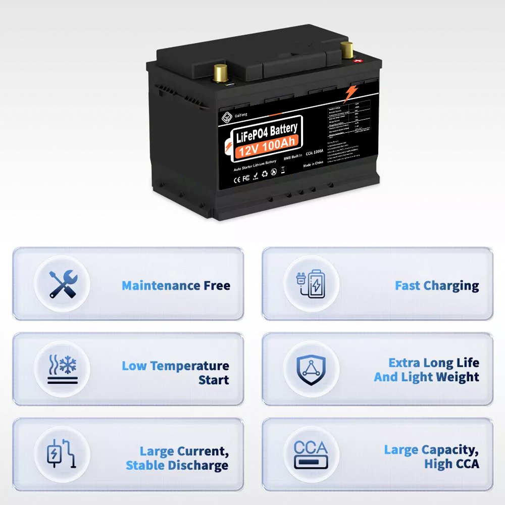 Custom 12v 12.8V 12.8 volt 50Ah 70Ah 100Ah 200Ah car auto starter lithium cylindrical cell rechargeable lifepo4 battery packs