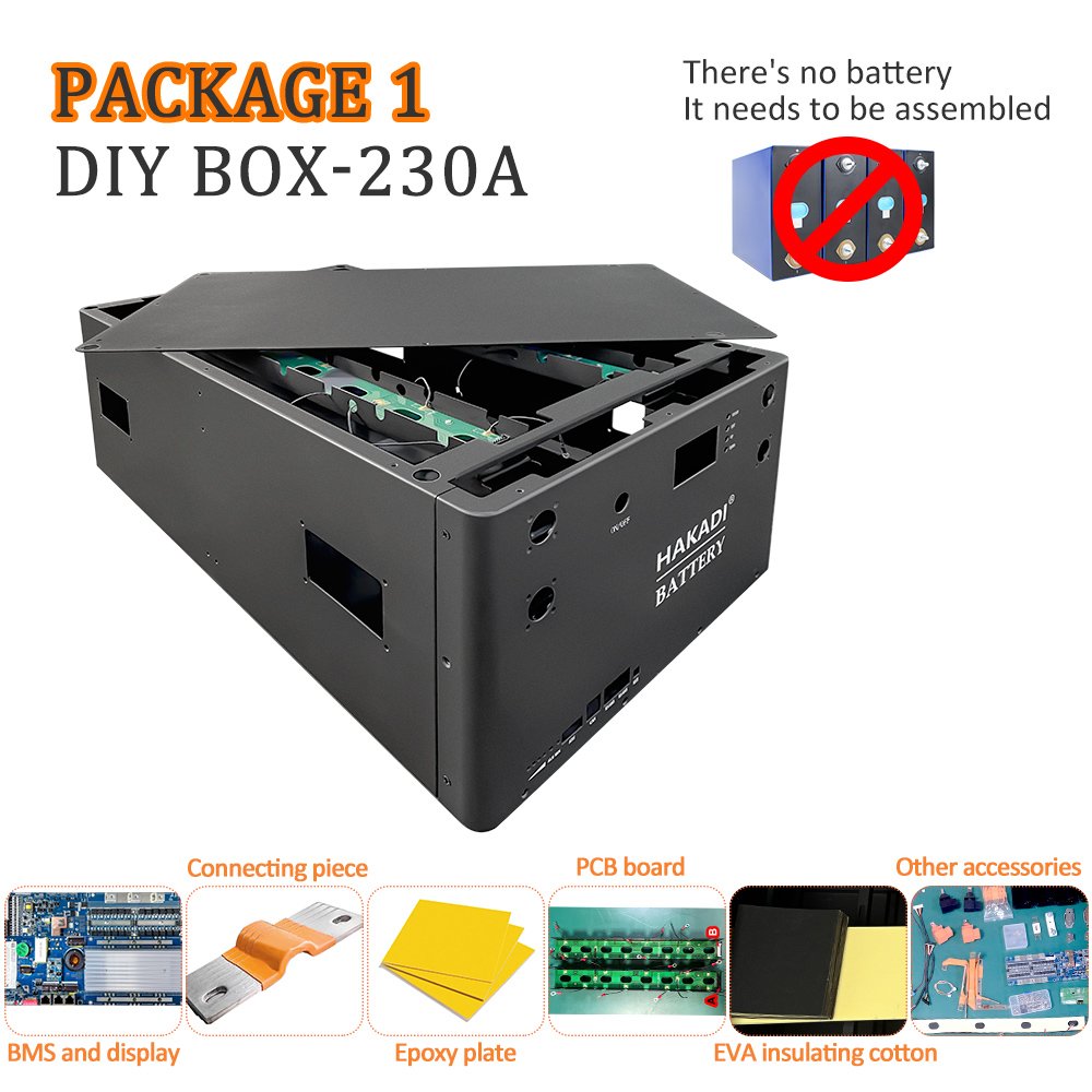 48v Lifepo4 Lithium Battery Kits diy box with Smart JK BMS without Batteries for eve 51.2V 230A 173A 280A 300A 310A CATL CALB