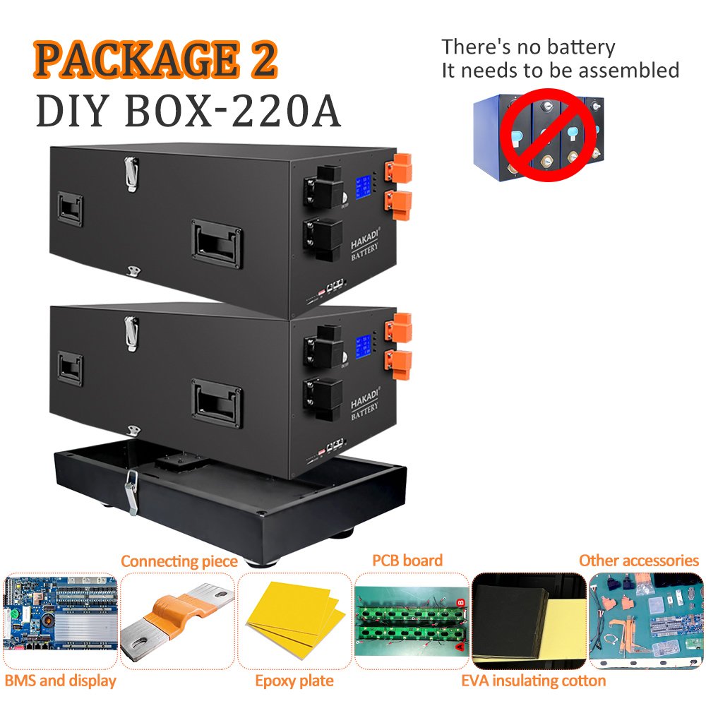 48v Lifepo4 Lithium Battery Kits diy box with Smart JK BMS without Batteries for eve 51.2V 230A 173A 280A 300A 310A CATL CALB
