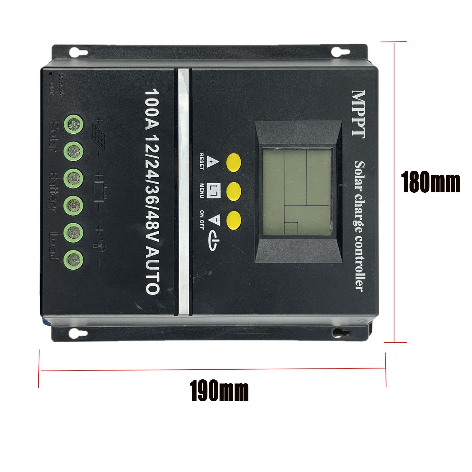 100A 80A 60A MPPT Solar Charge Controller 12V 24 V 36V 48V Solar Panel PV Regulator LCD USB for Lead Acid , Lithium Battery srne