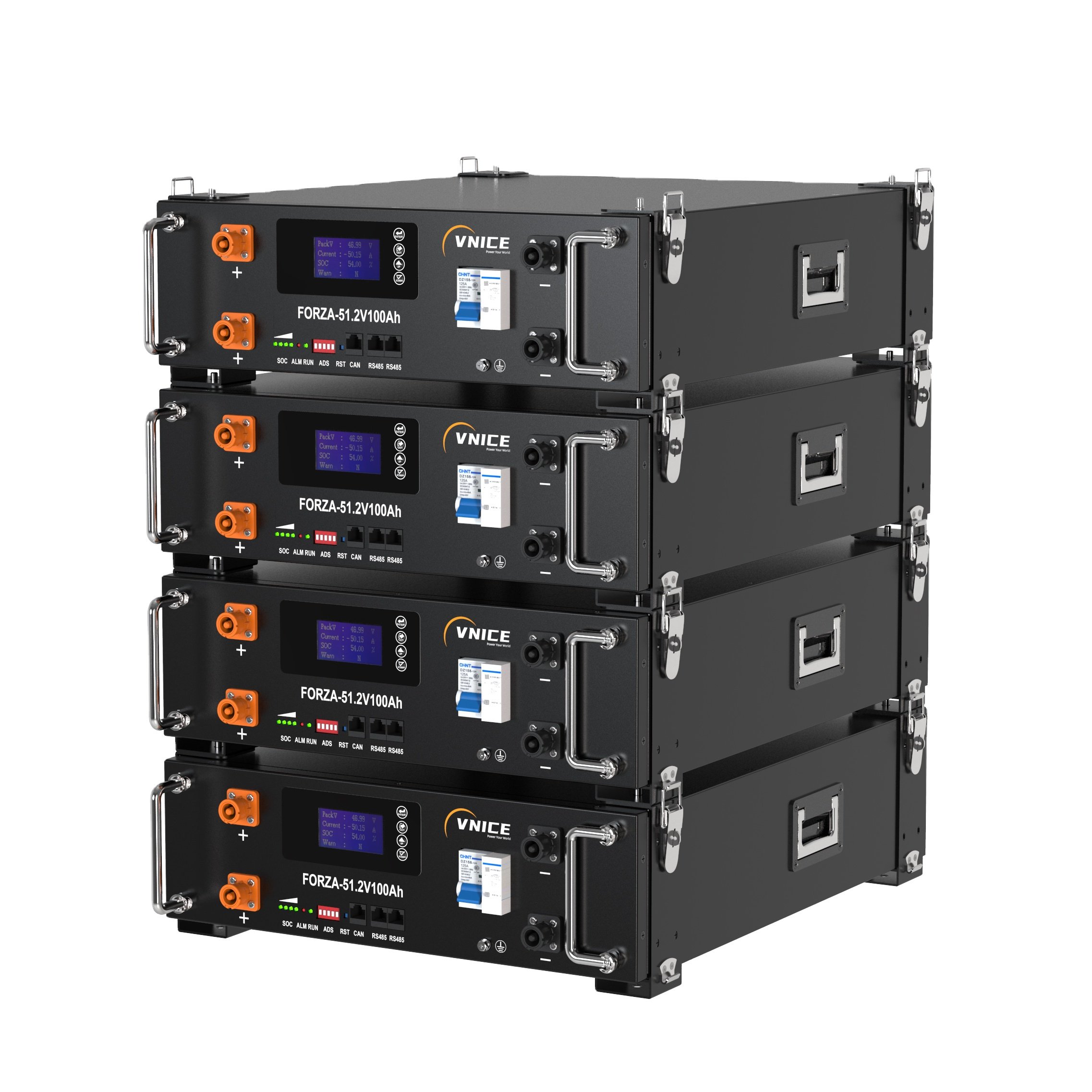 VNICE FORZA-S35 51.2V 700Ah Lithium ion battery 35KWh Stackable Lifepo4 Semi-Solid State Battery for Home Energy Storage