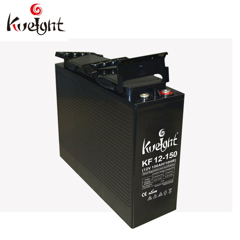 Long Life Front Terminal Deep Cycle Rechargeable Lead Acid / AGM / GEL 12V 150AH Solar Slim Battery 12 volt