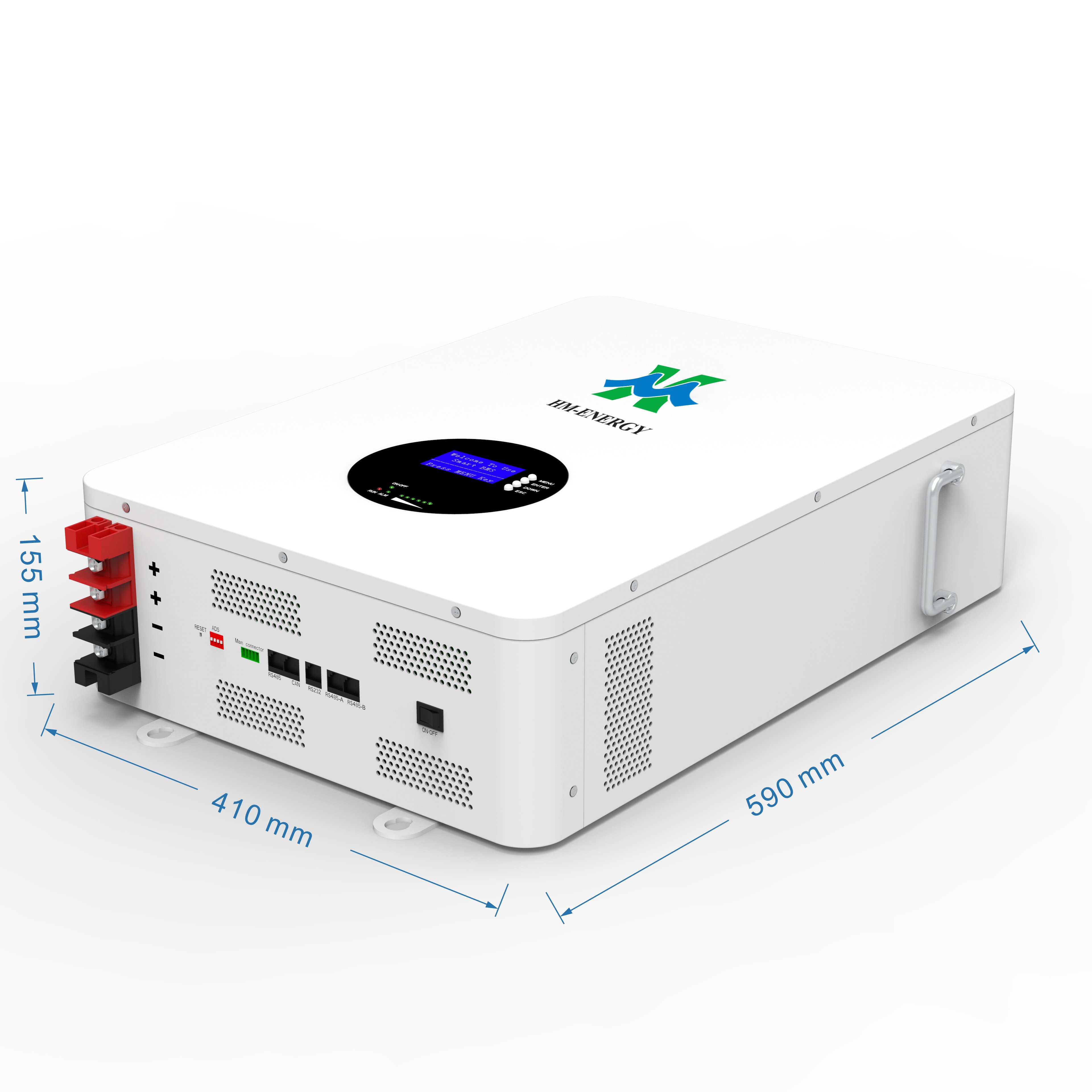 Lithium Batteries 51.2V 150Ah 200Ah 6000 Cycle Life Metal Case for Home Use Solar Power Energy Storage System