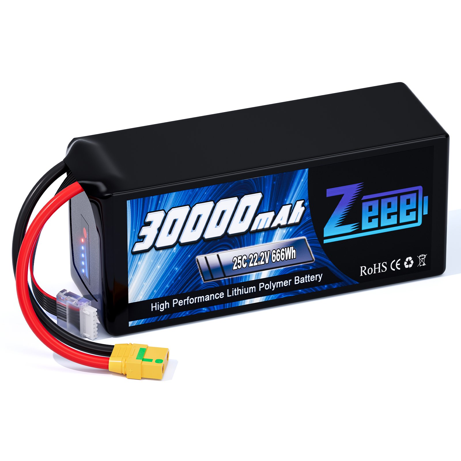Zeee FPV Lipo Battery 25C drone battery 30000mah/22000mah 22.2V lipo battery for agriculture multi-rotor FPV DRONE /Aircaft