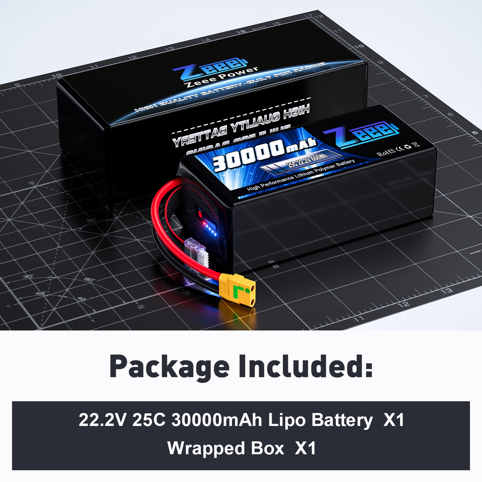 Zeee FPV Lipo Battery 25C drone battery 30000mah/22000mah 22.2V lipo battery for agriculture multi-rotor FPV DRONE /Aircaft