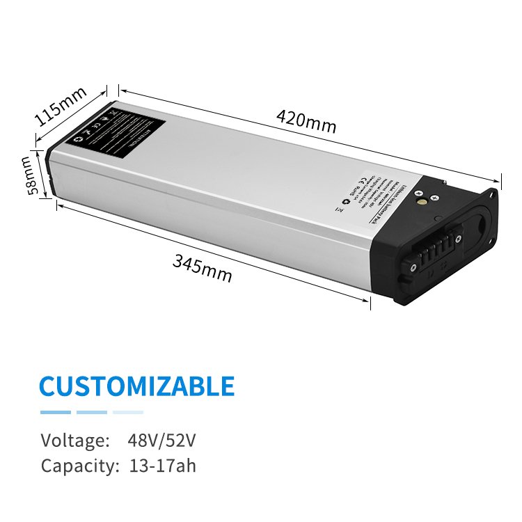 NLK low price 48v 10.4ah 12ah 12.8ah 14ah Lithium ion foldable battery cycle Battery 48v Folding Ebike Battery