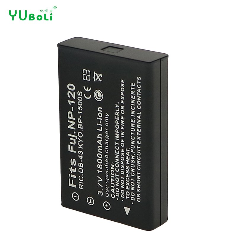 1800mAh Cross Compatible Camera Battery For Fujifilm NP-120 NP120 For Ricoh DB-43 DB43 For Kyocera Contax BP-1500S BP1500S
