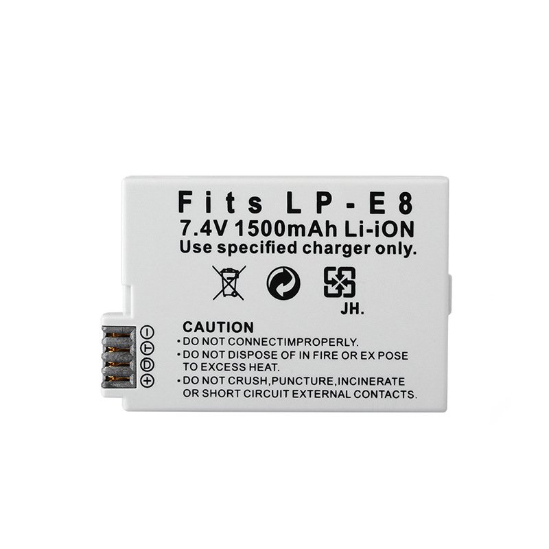 LP-E8 Rechargeable Lithium-Ion Battery Pack for Canon EOS Rebel EOS Kiss series 500D 550D 600D 650D 200D 250D Cameras