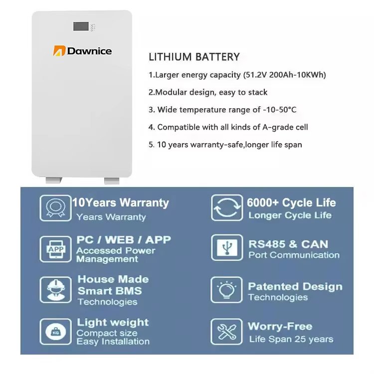 LiFePO4 Batteries 48V 100ah 200ah Home Solar Storage Lithium Ion Battery 5kwh 10kwh Power wall
