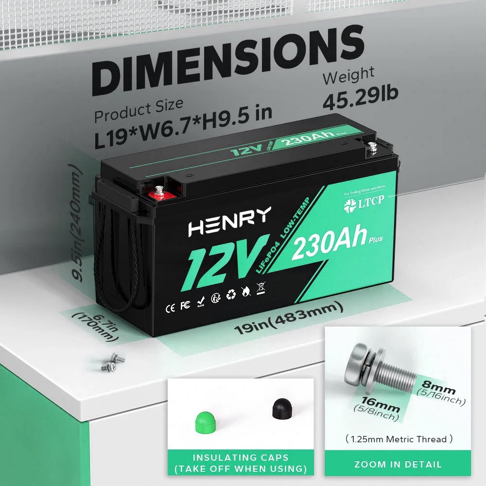 Home solar battery for solar energy storage 12V 230Ah 24v Lithium Ion Battery 48v replacing lead acid batteries LiFePO4