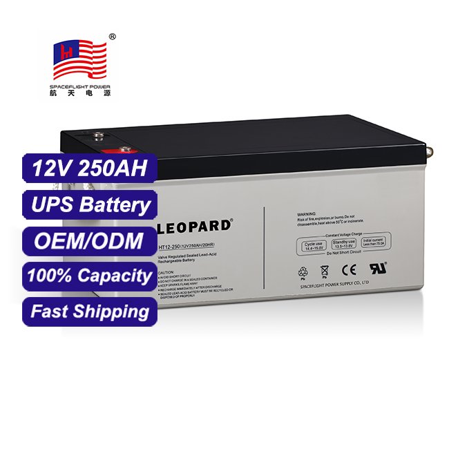 Spaceflight 12V 250Ah solar GEL Lead acid battery UPS energy storage system Agm Deep Cycle Solar Battery