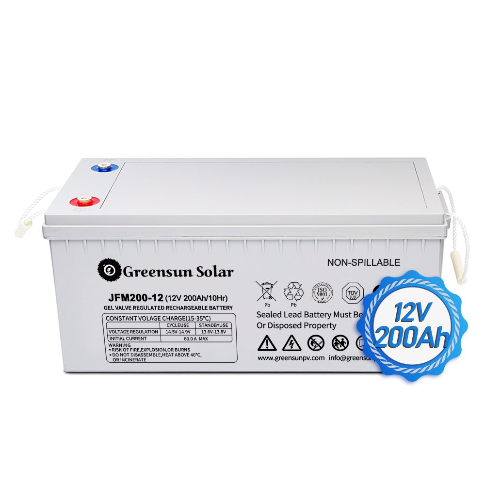 Greensun 100Ah 100AH 100aH Deep Cycle Solar Storage Battery GEL 12V 100Ah Lead Acid Batteries