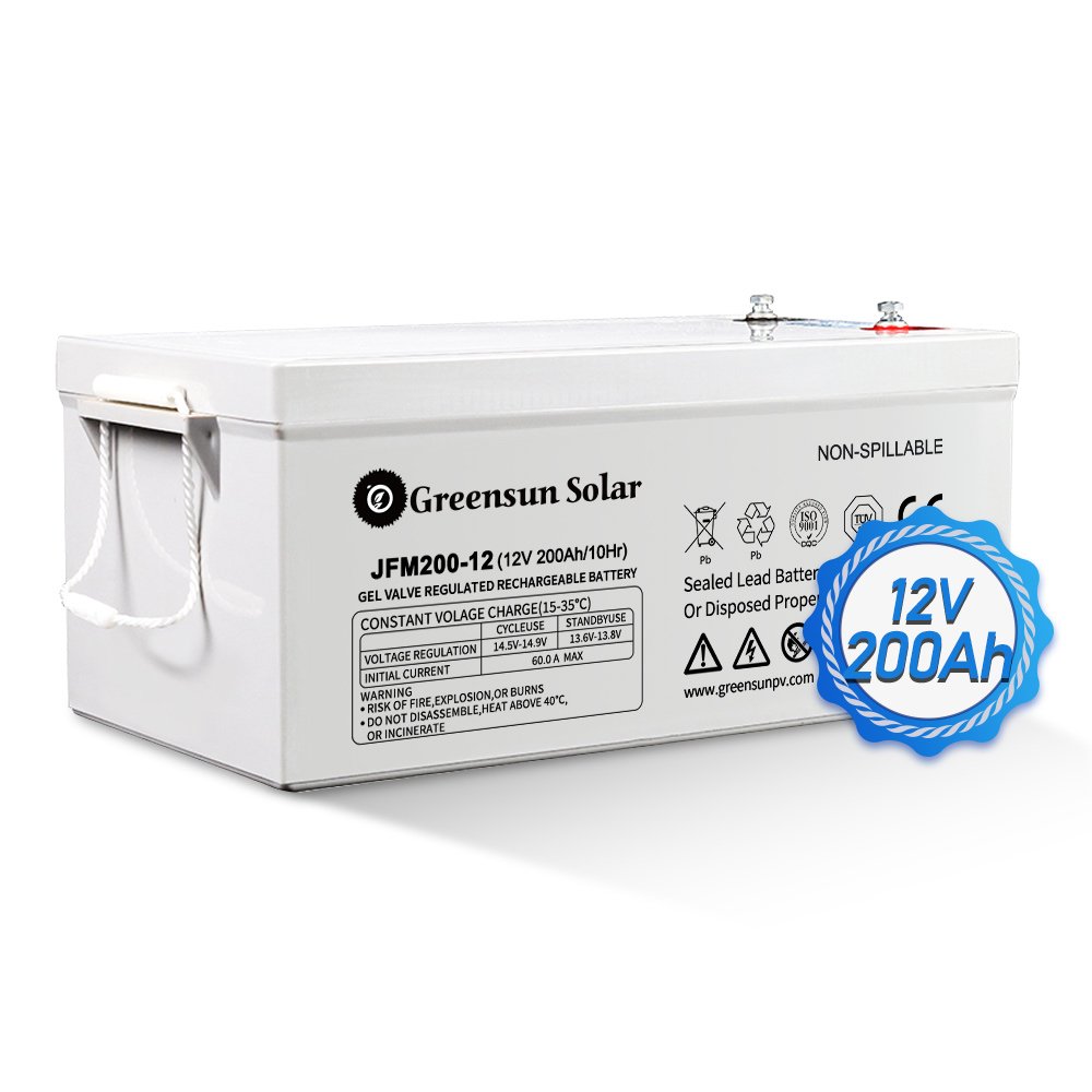Greensun 100Ah 100AH 100aH Deep Cycle Solar Storage Battery GEL 12V 100Ah Lead Acid Batteries