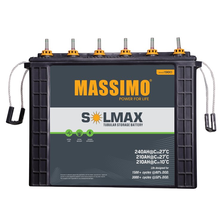 India's Best Manufacturer of Superior Quality Home Appliances Usage 210 AH 12 Voltage Tubular Storage Battery