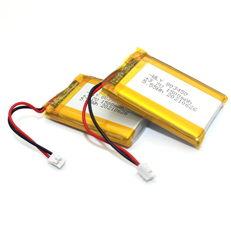 Hot sale rechargeable lithium polymer battery 083450 3.7v 1500mah lithium ion battery 803450 for medical products
