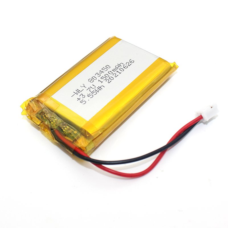 Hot sale rechargeable lithium polymer battery 083450 3.7v 1500mah lithium ion battery 803450 for medical products