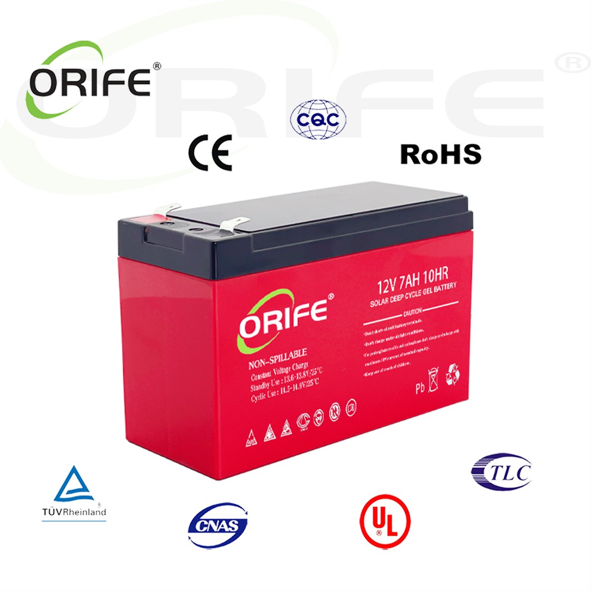 ORIFE Mini Traction 12v 7ah Container Sealed Lead Acid Rechargeable Battery