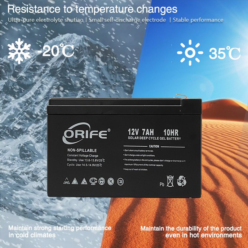ORIFE Mini Traction 12v 7ah Container Sealed Lead Acid Rechargeable Battery