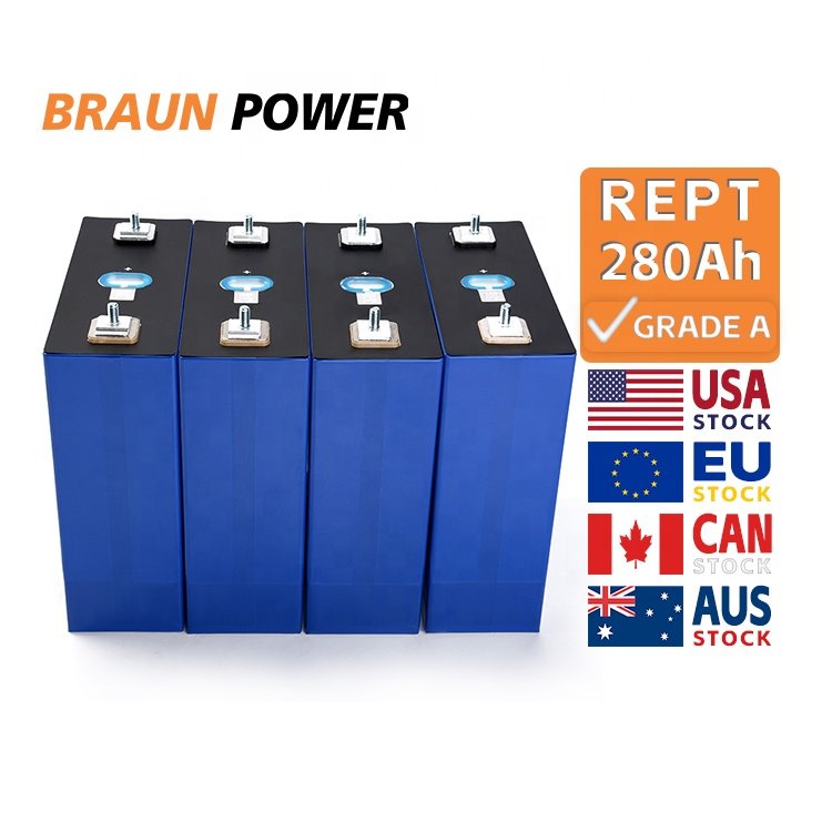 Hot sale REPT 280Ah 3.2V 310ah 320ah LiFePO4 Lithium ion Batteries For 12V 24V 48V electric power systems LiFePO4 280Ah cell