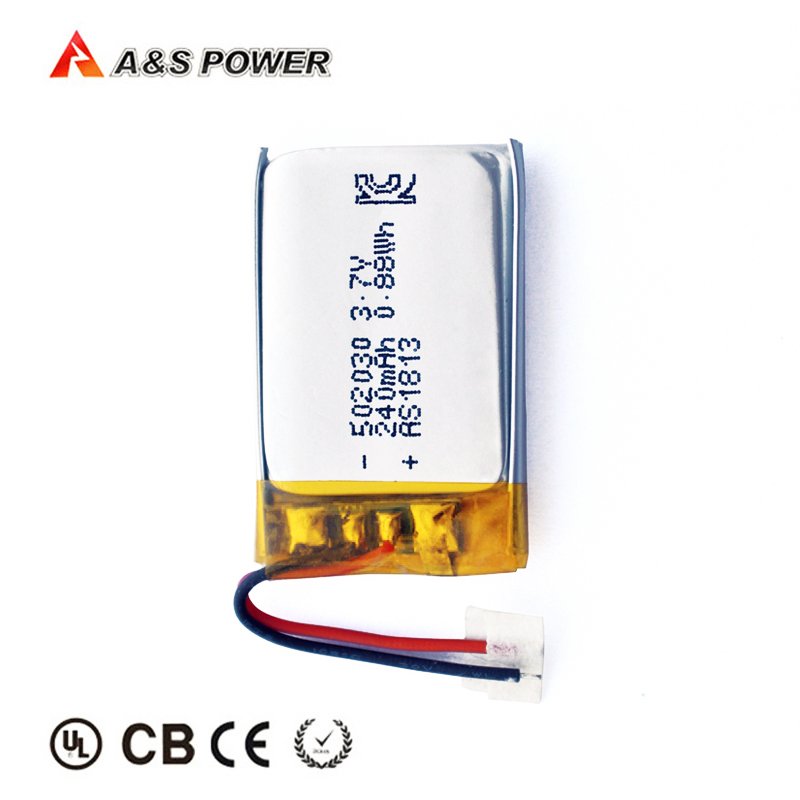 UL1642 CB KC certified li-po battery 502030 3.7v 240mah 250mah lithium ion polymer batteries for GPS
