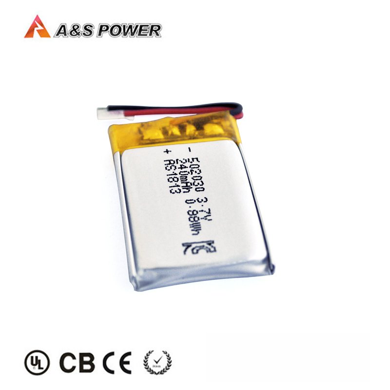 UL1642 CB KC certified li-po battery 502030 3.7v 240mah 250mah lithium ion polymer batteries for GPS