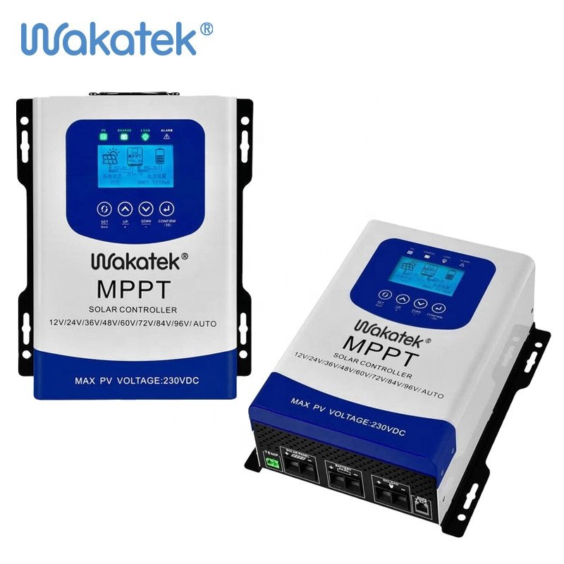 WAKATEK 60A solar charge controllers mppt controller hybrid charger mppt solar charge controller 60 amp