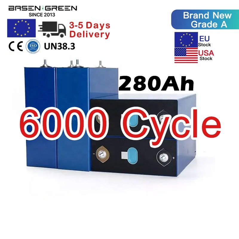 Shenzhen BASEN Lithium Ion Battery Lifepo4 Cells 3.2v Lifepo4 Battery 280ah Cell For Solar System
