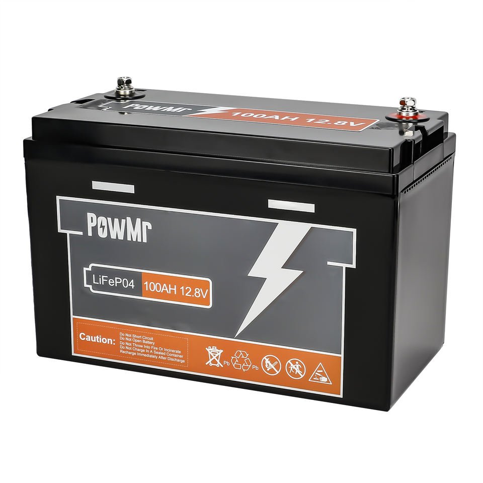 PowMr Rechargeable 30AH 50AH 100AH 12V Lithium lead-acid Battery Built in BMS System High life Lifepo4 Battery