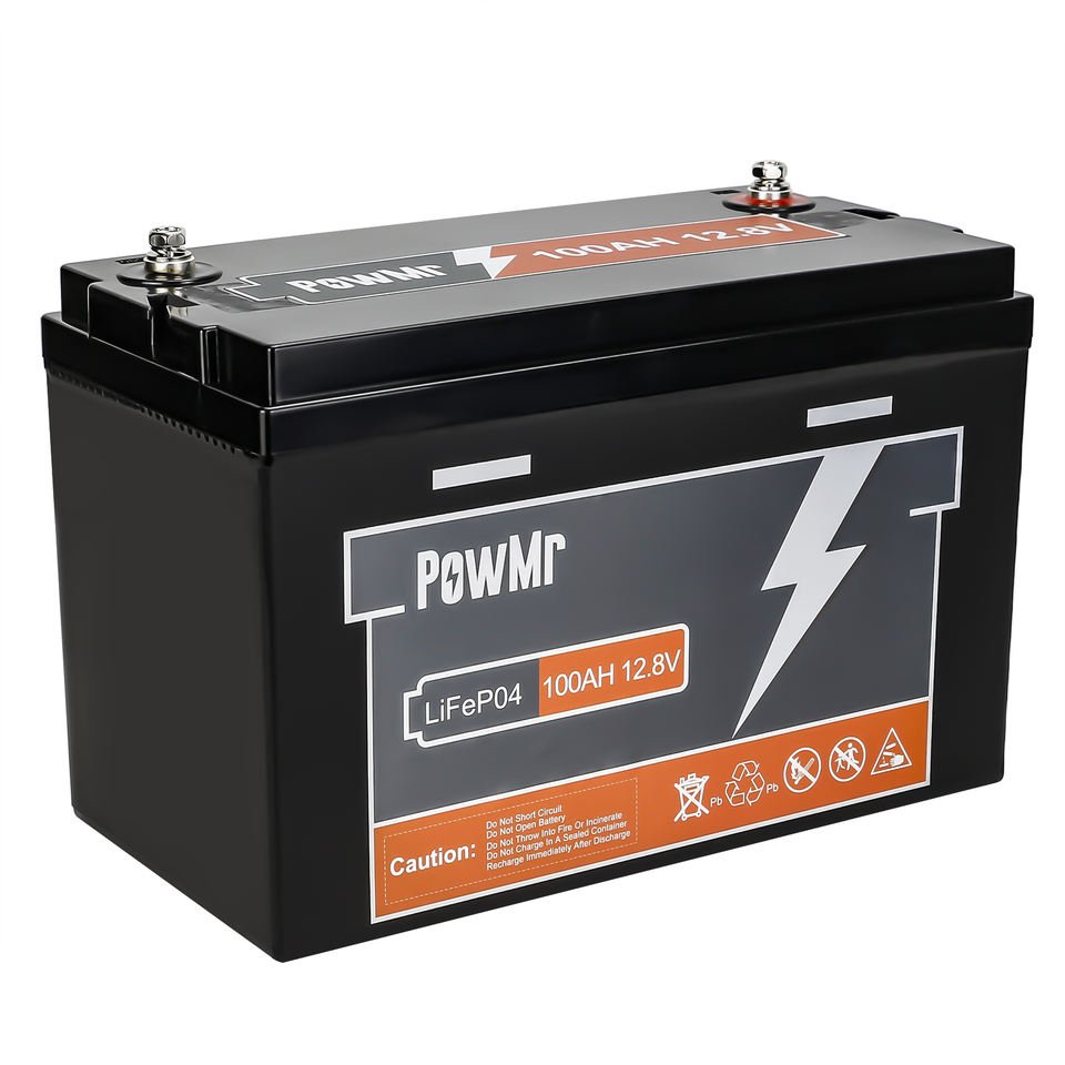 PowMr Rechargeable 30AH 50AH 100AH 12V Lithium lead-acid Battery Built in BMS System High life Lifepo4 Battery