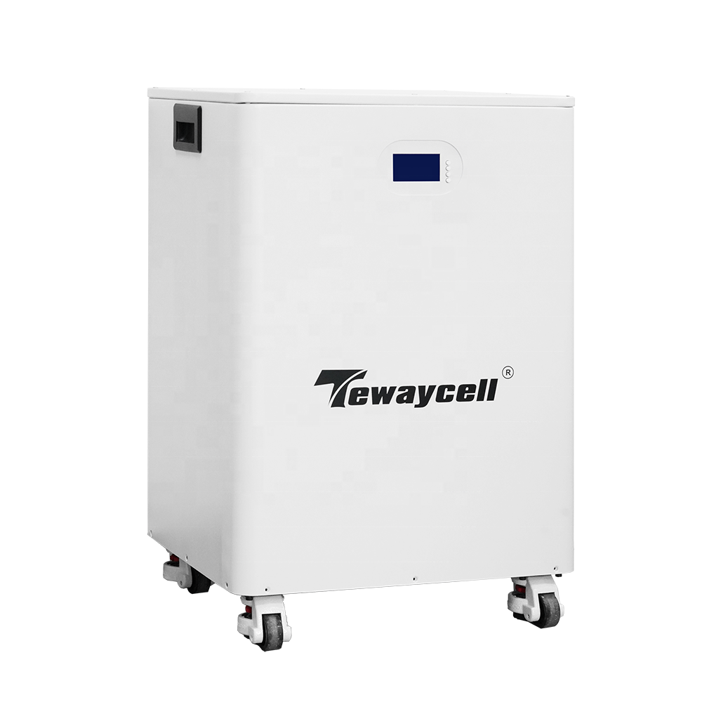 Tewaycell 51.2v 400Ah LifePO4 20kwh battery pack with 200A discharge current ESS solar system Off grid