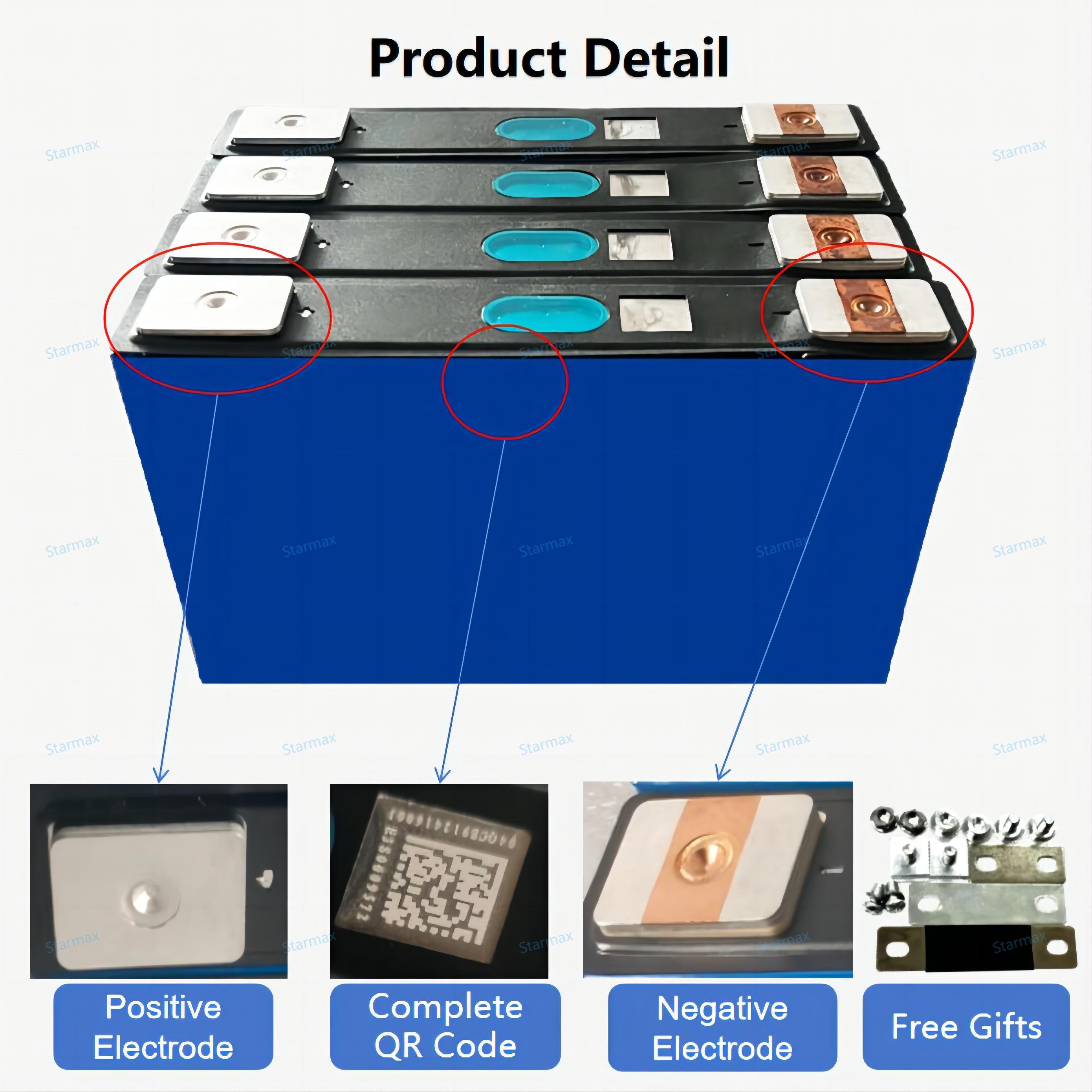 Starmax High Rate Ev e3.7V 58Ah Rechargeable Lithium Ion Battery 58Ah NCM Prismatic Cell Electric Motorcycle NMC 811 Battery