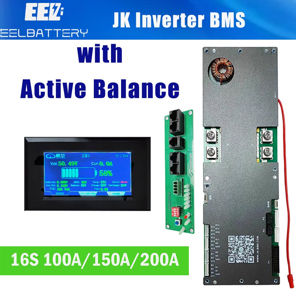 EEL EU stock JK battery box with 4.3 display JK BMS 48v lithium ion battery 280ah 300ah Battery Packs solar panels energy