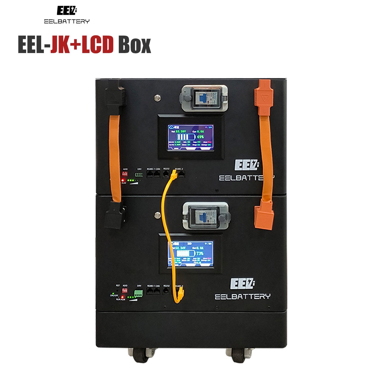 EEL EU stock JK battery box with 4.3 display JK BMS 48v lithium ion battery 280ah 300ah Battery Packs solar panels energy