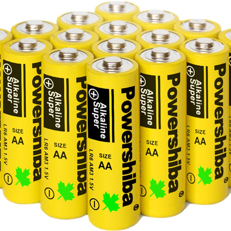 No-Mercury Aa Alkaline Battery 1.5 V With Higher Discharge Rate Capability