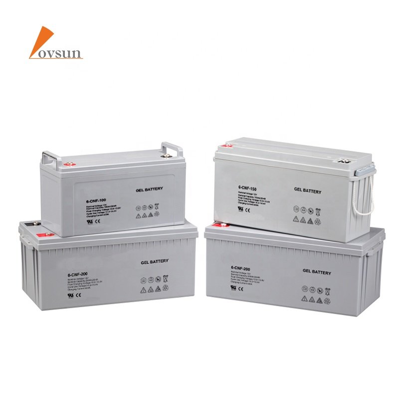 Gel Batteries 12v 100ah 200ah 250ah Agm Deep Cycle Battery For Solar Storage System