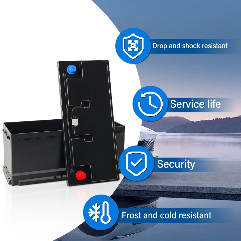 Customizable Low Temperature Start Empty Lifepo4 Battery Box 12v 110A Portable Lead Acid Car starting lithium battery Case