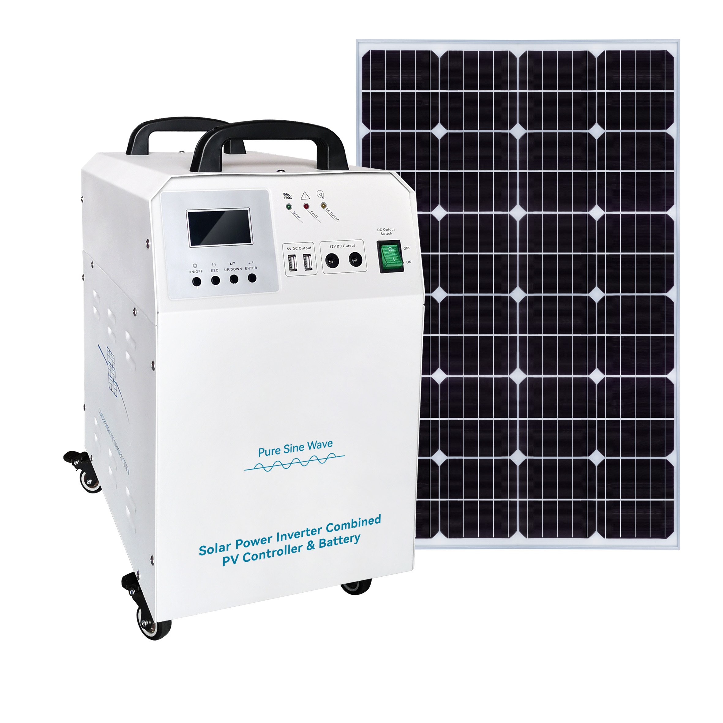 2kw solar power system for fridge computer tv fan and light for home mini solar lighting system with led
