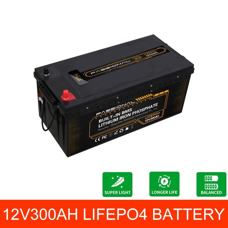 Customizable 12v 300ah Long life LFP Rechargeable Portable Battery Pack for RV boat Solar Energy System