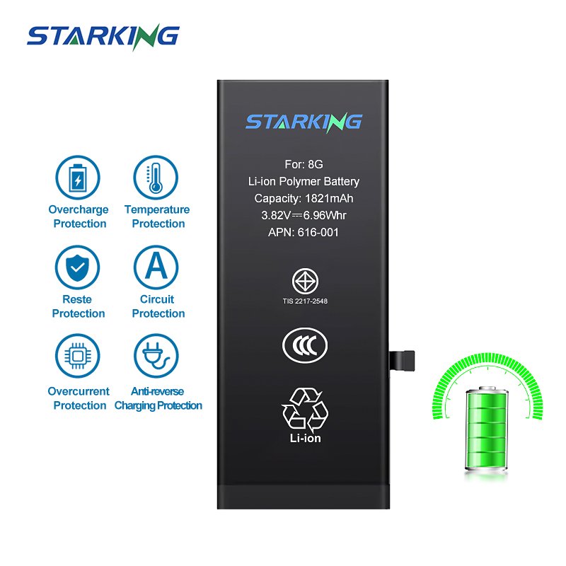 lithium-ion battery standard capacity Battery Replacement for iPhone Battery 6 5G 6G 6S 6P 6SP 7G 7P 8G 8P X XR XS
