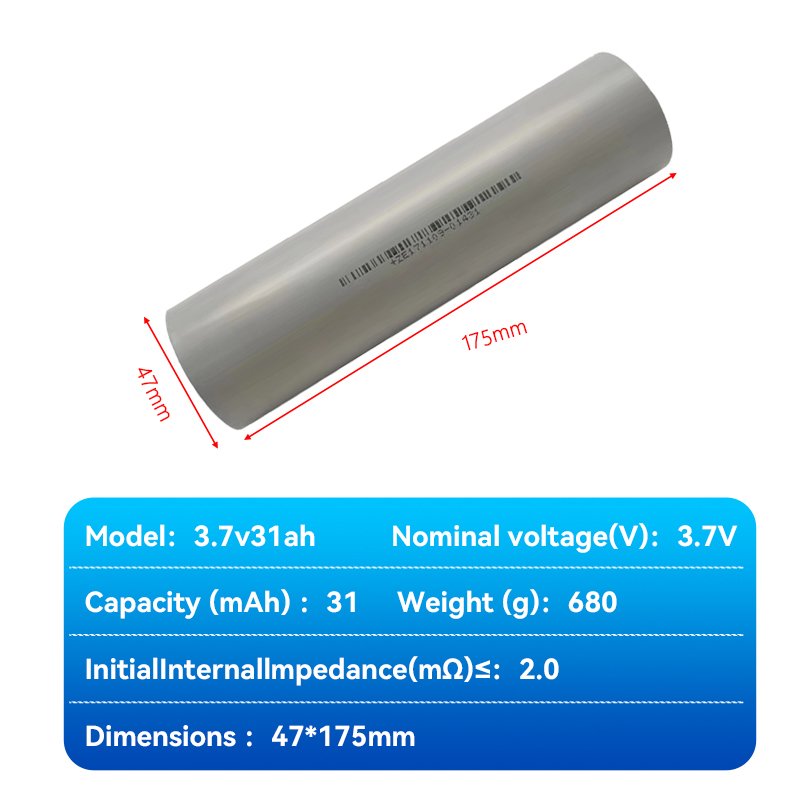 46160 3.7V 31Ah Cylindrical lifepo4 battery 33140 40135 rechargeable battery For Solar Energy Electric Car lithium ion batteries