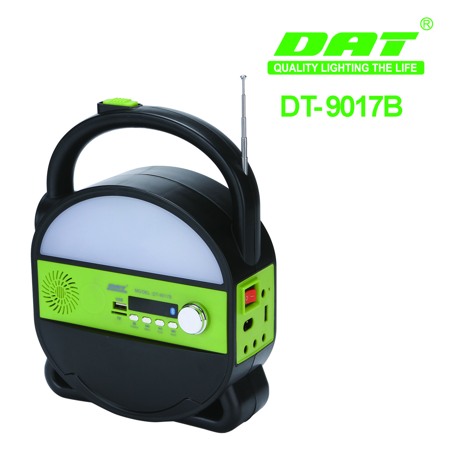 DT-9017B DAT solar energy system kits home solar lighting system with three bulbs solar mini inverter solar FM radio