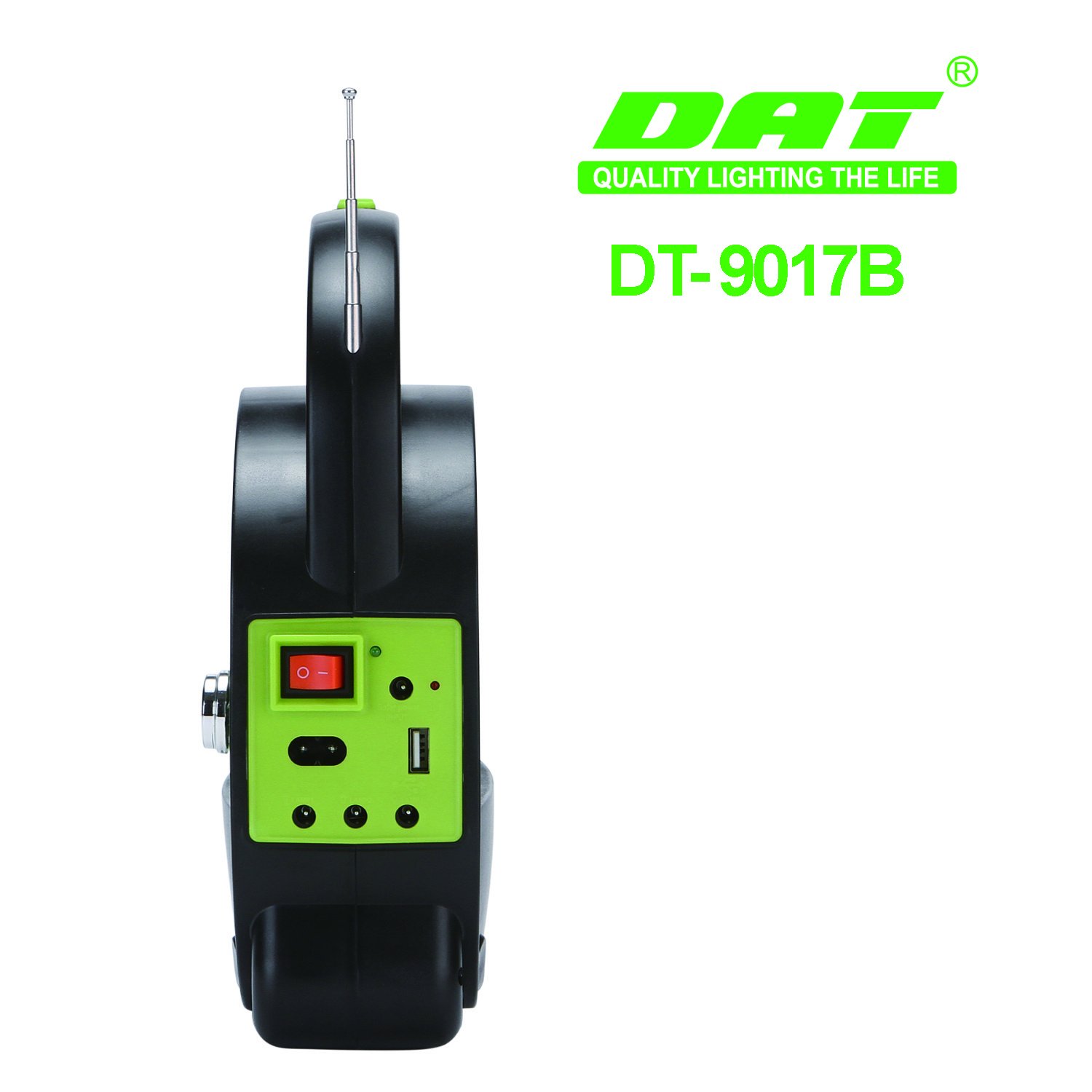 DT-9017B DAT solar energy system kits home solar lighting system with three bulbs solar mini inverter solar FM radio
