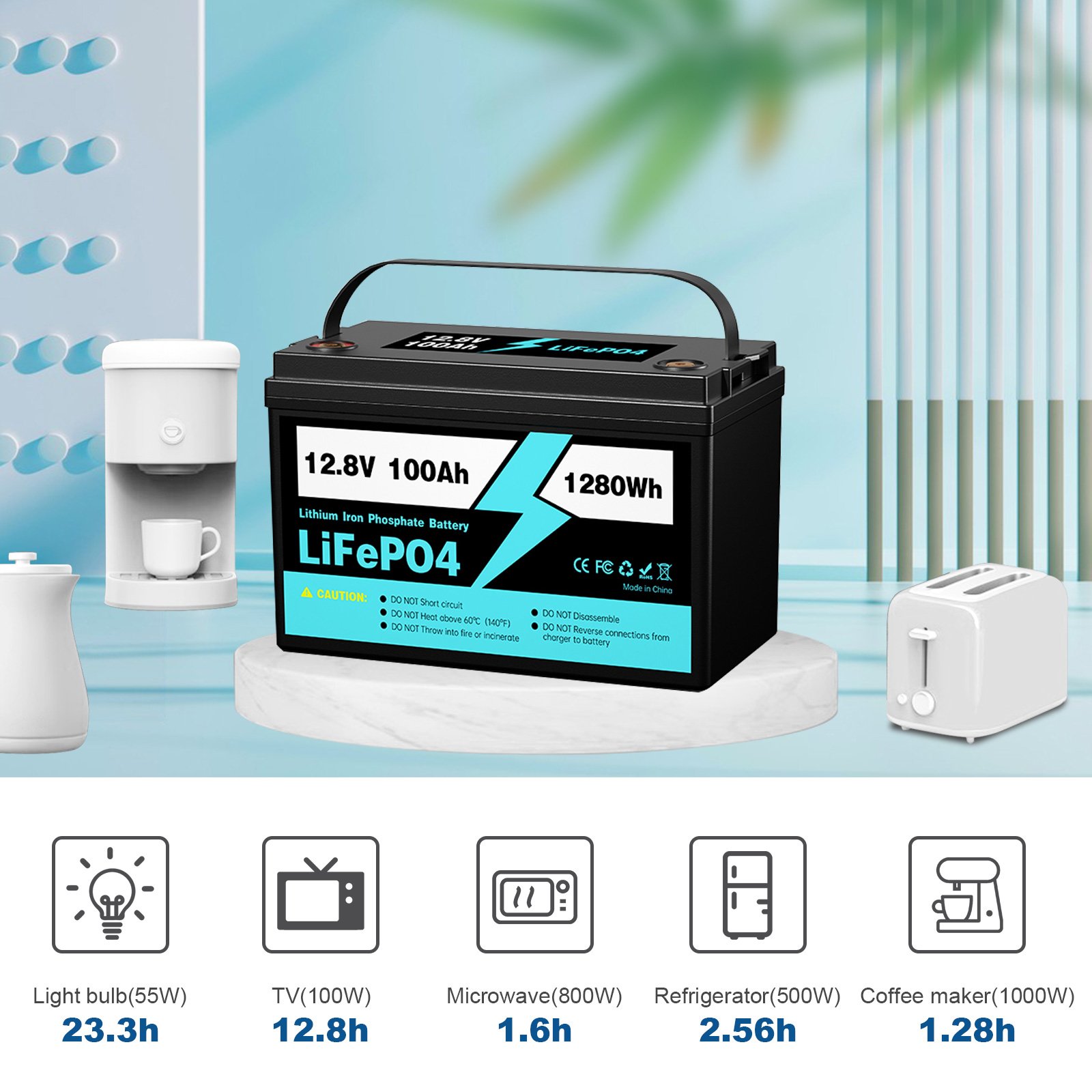 Lifepo4 Lithium Ion Battery LFP Solar Power Storage RV Marine 12V 200AH Lithium Iron Phosphate Battery