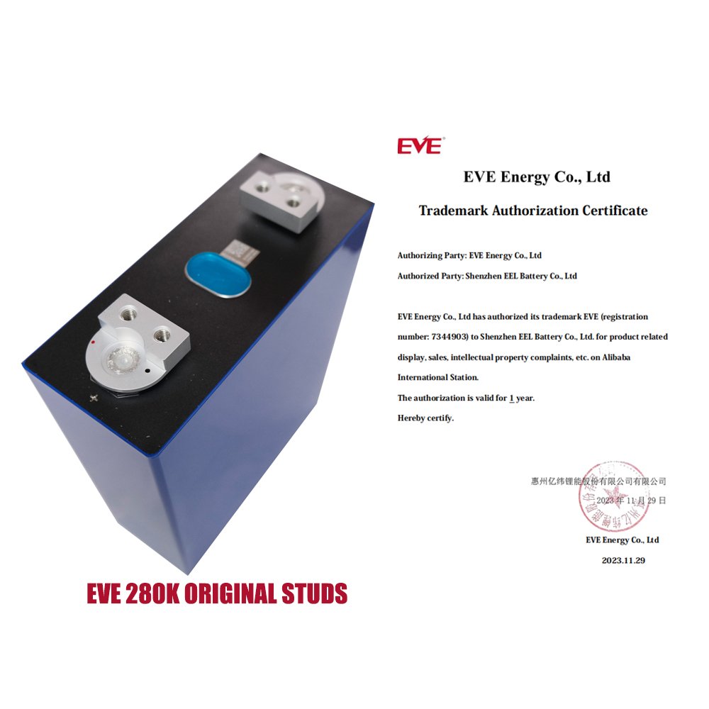 EU Stock EVE LF280K Original factory stud 280Ah Lifepo4 Battery Cells 3.2V 8000Cycles Rechargeable Cell Lifepo4 Battery