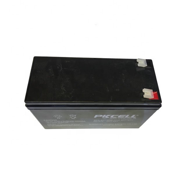 PKCELL deep cycle lead acid battery for ups solar system 12v 7ah 20hr