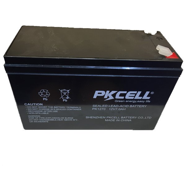 PKCELL deep cycle lead acid battery for ups solar system 12v 7ah 20hr