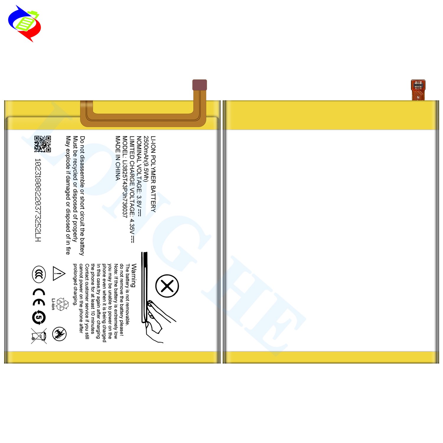 OEM 2500mAh original mobile phone battery for ZTE Blade A2 V7 Lite BV0720 Li3825T43P3h736037 battery