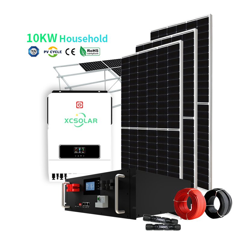 Complete Full Set Hospital School Farm Off Grid Gel Lithium Batteries 200ah 50Kwh 65kw Solar System , Solar Power Storage Plant