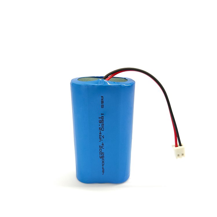 China Factory li-ion 18650 2500mAh 7.4v 2600mah lithium ion battery pack with PCM and JST Connector