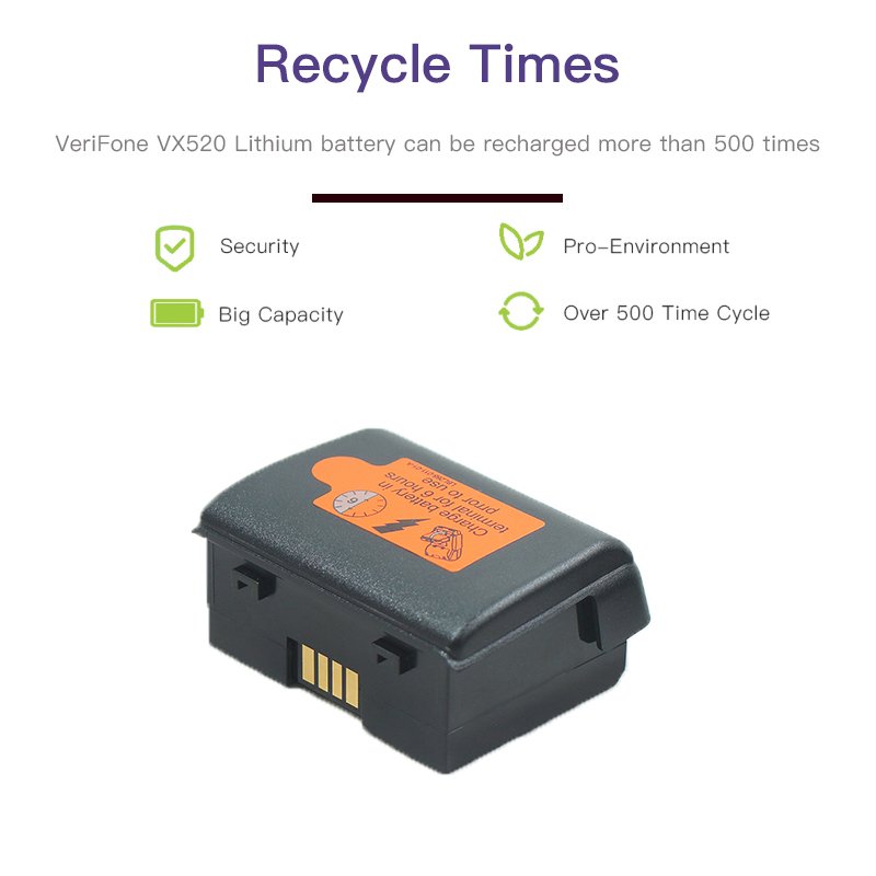 7.4V 1800mAh Verifone VX520 VX680 VX670 BPK268-001-A 24016-01-R Battery for POS Terminal Lithium ion Battery